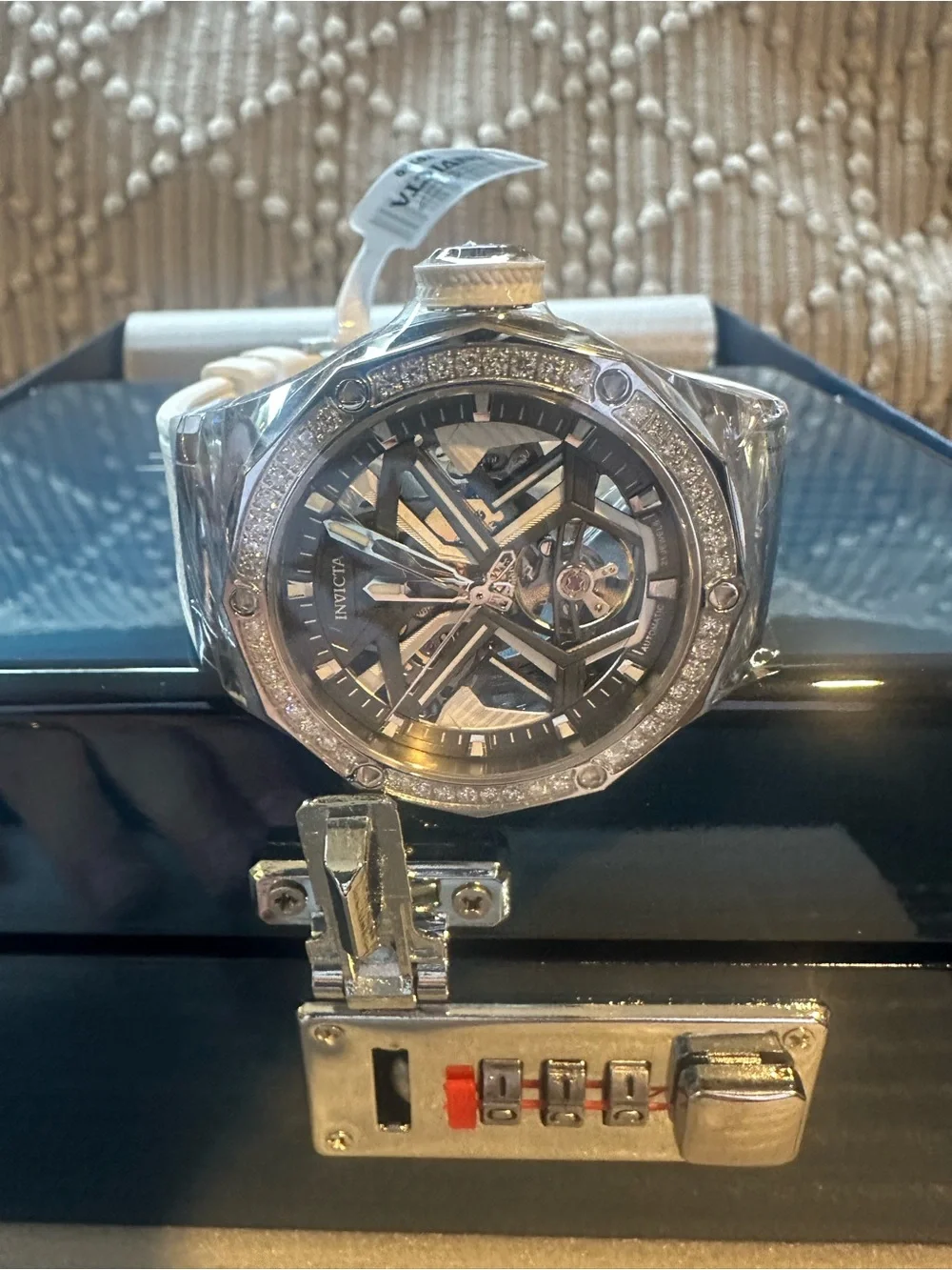 Invicta Objet D'Art Lumidia Diamond Automatic Men’s Watch-White(70130)